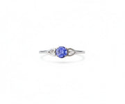 925 Sterling Silver Lab tanzanite Round Cut Ring